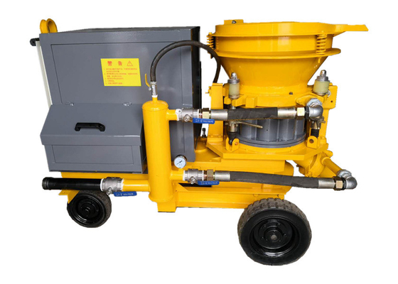 Gele Kleine Shotcrete Machine Beweegbare Shotcrete Bespuitende Machine