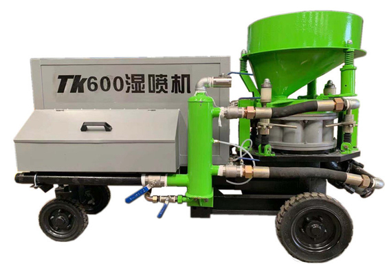 Natte Droge Concrete Shotcrete van 7.5kw Machine die Gunite-Spuitbus voeden